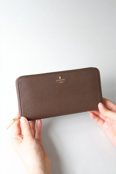 LANVIN en Bleu ランバン オン ブルー リュクサンブール 小銭入れ付き長財布（ラウンドファスナー式 ） 480119