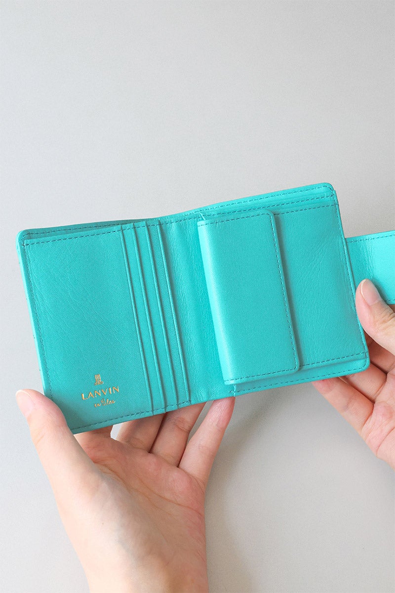LANVIN en Bleu ランバン オン ブルー ベルシー 小銭入れ付き二つ折り財布 482663