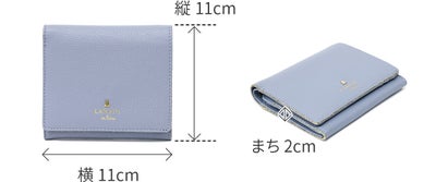 LANVIN en Bleu ランバン オン ブルー メラニー 小銭入れ付き二つ折り財布 483222