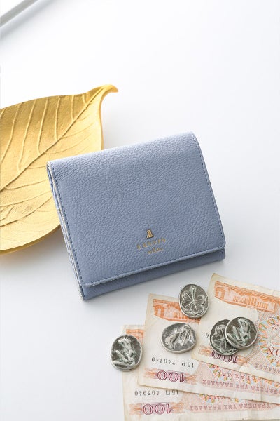 LANVIN en Bleu ランバン オン ブルー メラニー 小銭入れ付き二つ折り財布 483222