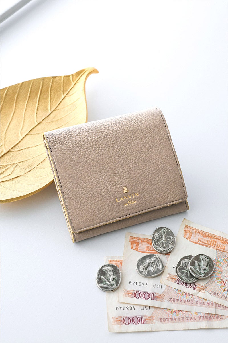 LANVIN en Bleu ランバン オン ブルー メラニー 小銭入れ付き二つ折り財布 483222
