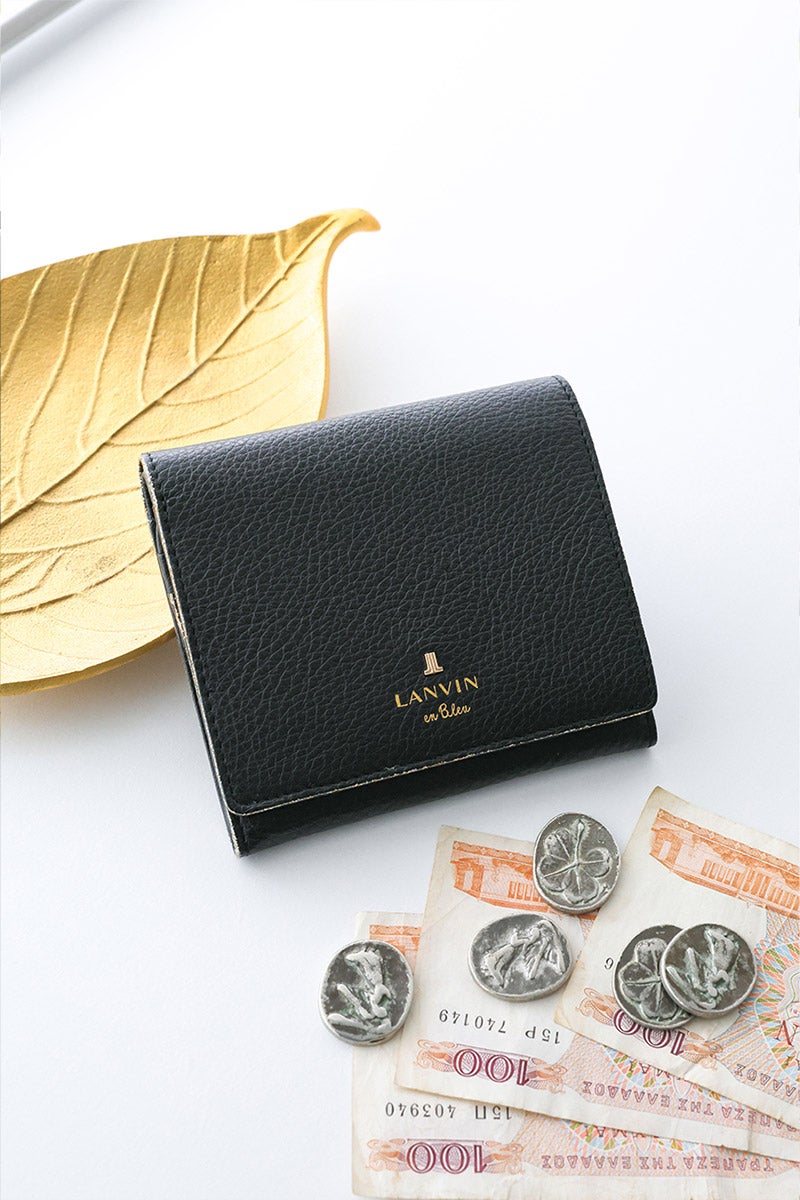 LANVIN en Bleu ランバン オン ブルー メラニー 小銭入れ付き二つ折り財布 483222