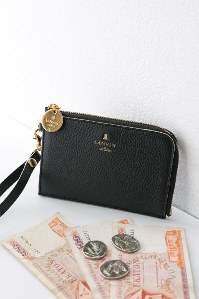 LANVIN en Bleu ランバン オン ブルー メラニー キーリング付きマルチケース 483224