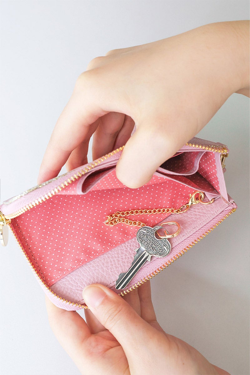 LANVIN en Bleu ランバン オン ブルー メラニー キーリング付きマルチケース 483224