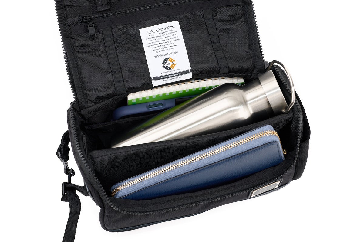 AS2OV アッソブ GOLF EXCLUSIVE BALLISTIC NYLON ROUND POUCH 152209