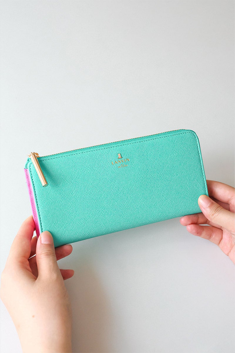 LANVIN en Bleu ランバン オン ブルー リュクサンブールカラー 小銭入れ付き長財布（L字ファスナー式） 481172