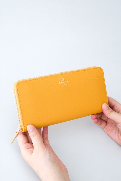 LANVIN en Bleu ランバン オン ブルー リュクサンブールカラー 小銭入れ付き長財布（ラウンドファスナー式 ） 481179