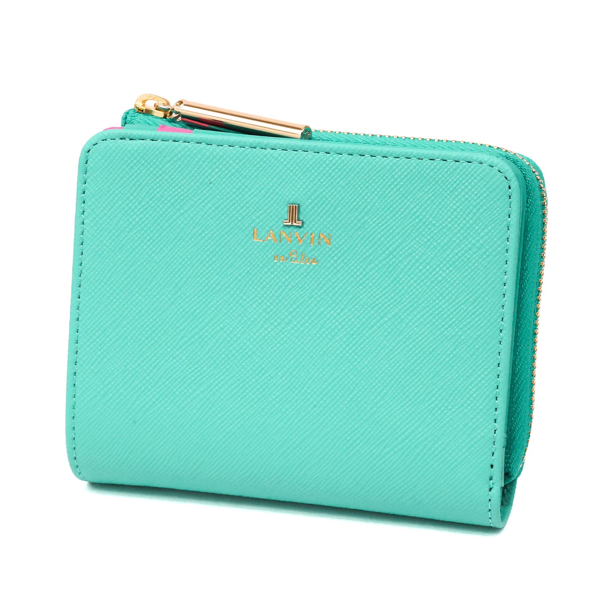 LANVIN en Bleu ランバン オン ブルー リュクサンブールカラー 小銭入れ付き二つ折り財布 482023