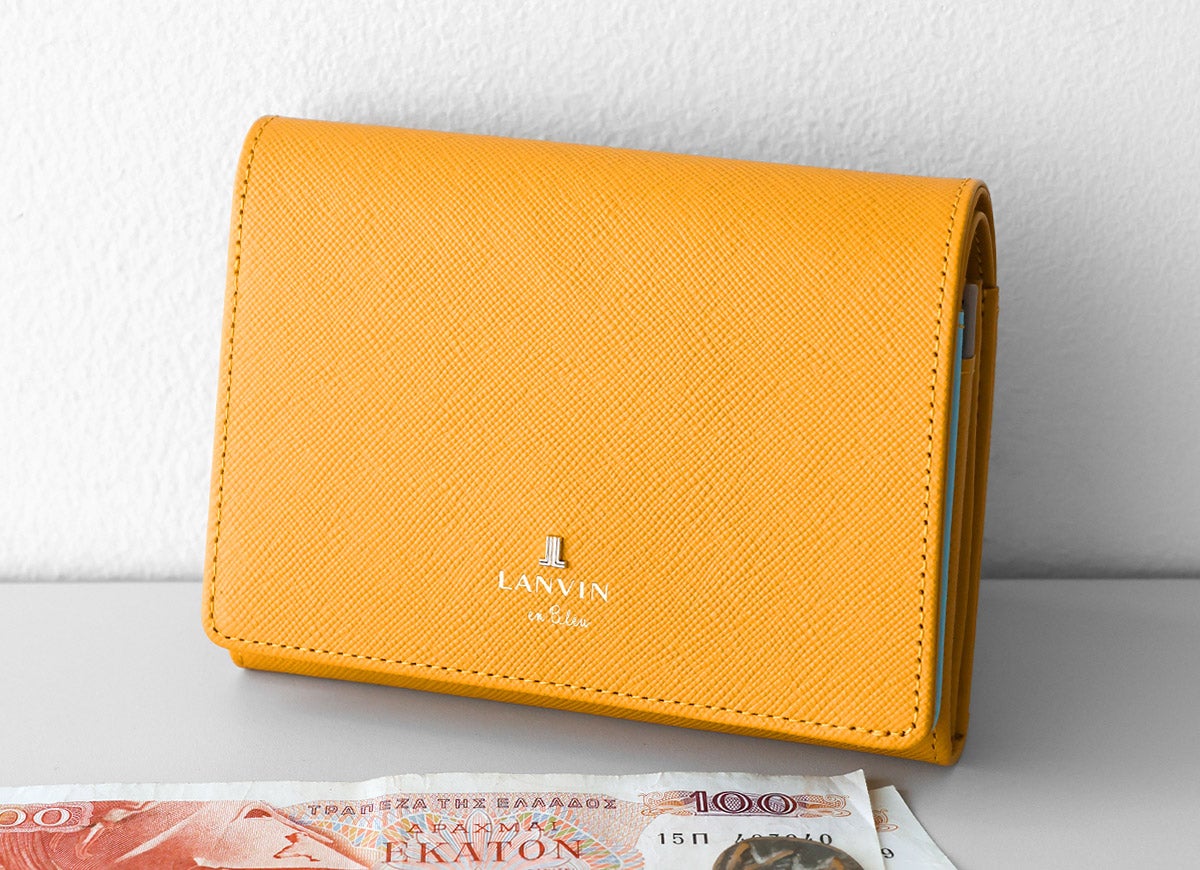 LANVIN en Bleu ランバン オン ブルー リュクサンブールカラー 小銭入れ付き二つ折り財布 482037