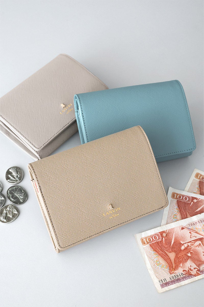 LANVIN en Bleu ランバン オン ブルー リュクサンブールカラー 小銭入れ付き二つ折り財布 482037