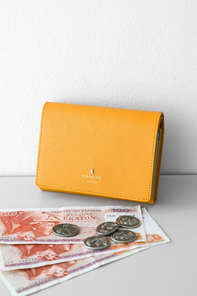 LANVIN en Bleu ランバン オン ブルー リュクサンブールカラー 小銭入れ付き二つ折り財布 482037