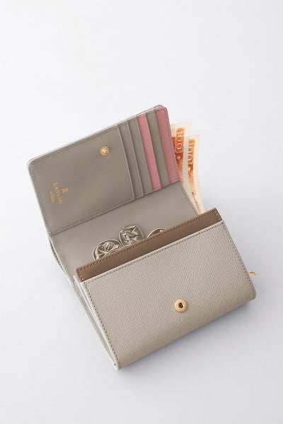 LANVIN en Bleu ランバン オン ブルー リュクサンブールカラー 小銭入れ付き二つ折り財布 482037