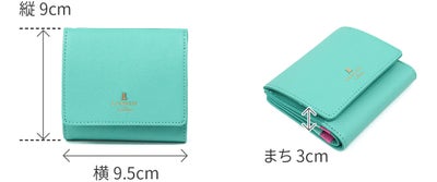 LANVIN en Bleu ランバン オン ブルー リュクサンブールカラー 小銭入れ付き二つ折り財布 482038