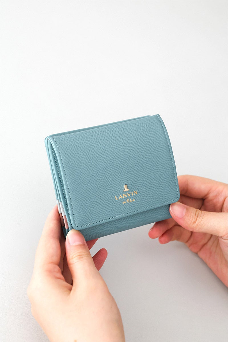LANVIN en Bleu ランバン オン ブルー リュクサンブールカラー 小銭入れ付き二つ折り財布 482038