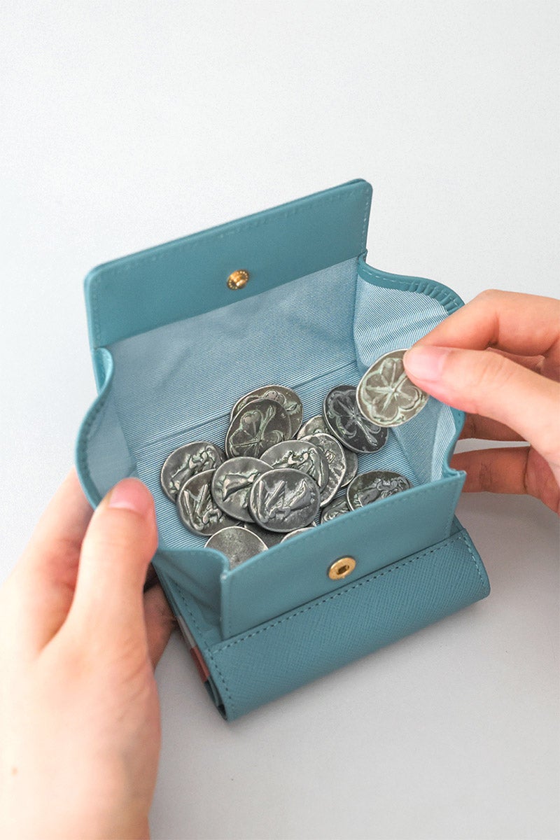 LANVIN en Bleu ランバン オン ブルー リュクサンブールカラー 小銭入れ付き二つ折り財布 482038