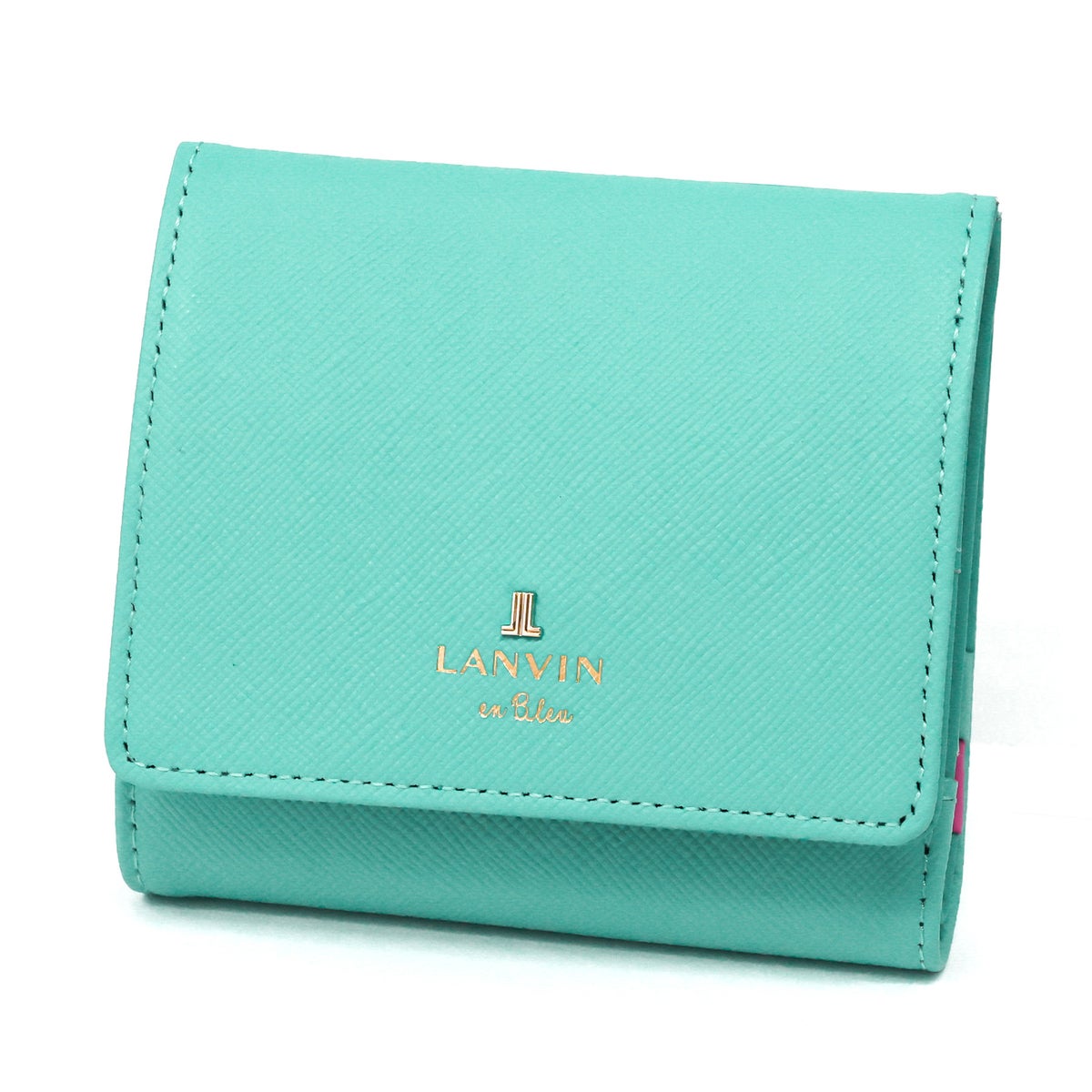 LANVIN en Bleu ランバン オン ブルー リュクサンブールカラー 小銭入れ付き二つ折り財布 482038