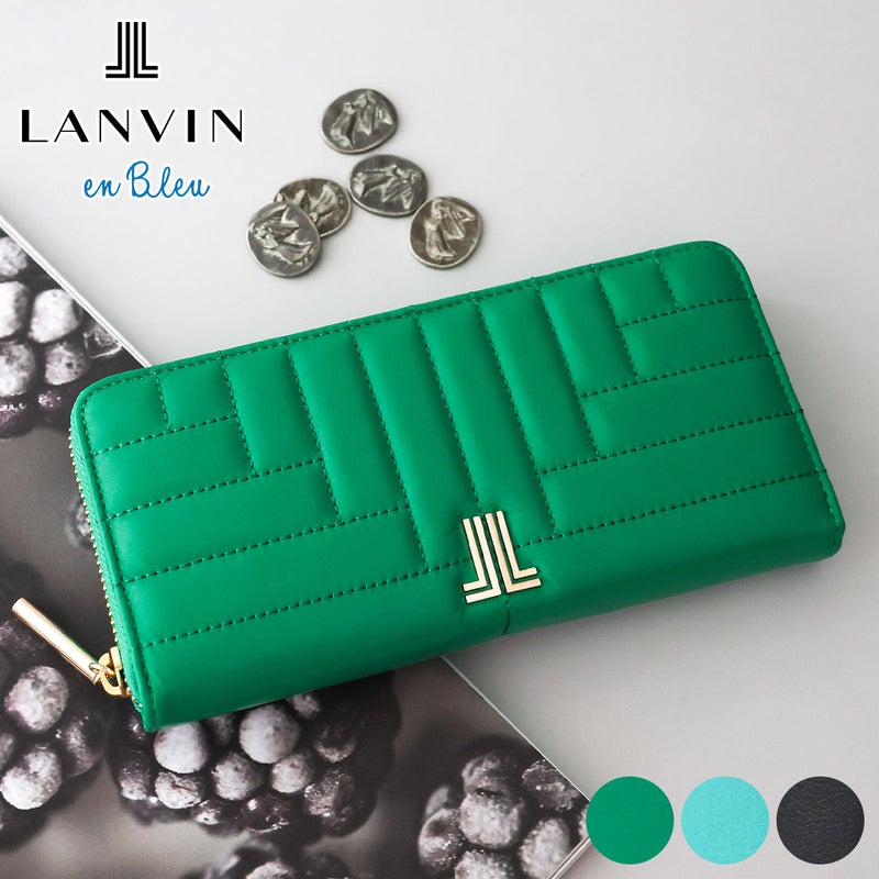 LANVIN en Bleu ランバン オン ブルー ベルシー 小銭入れ付き長財布（ラウンドファスナー式 ） 482660