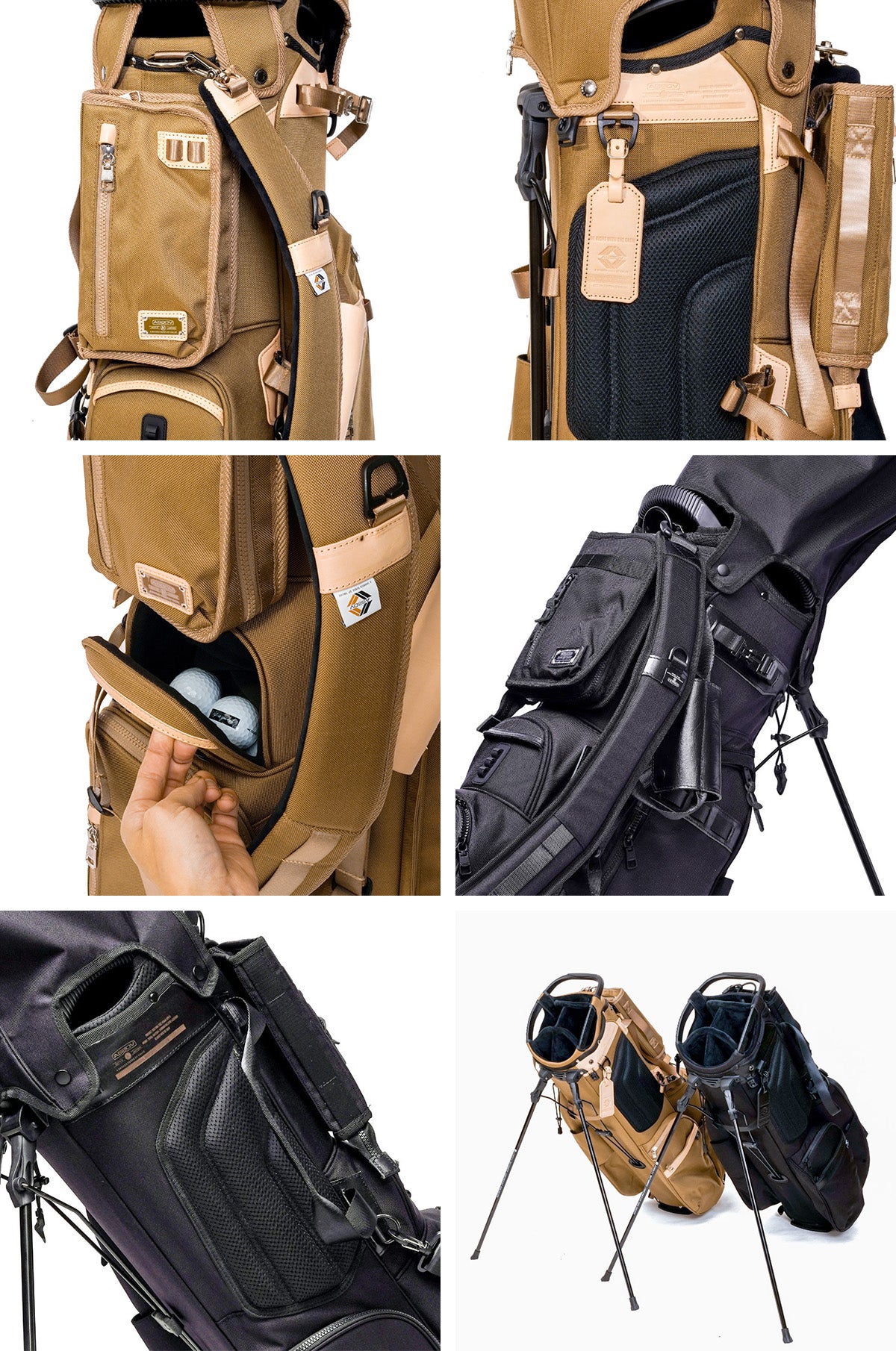 AS2OV アッソブ GOLF EXCLUSIVE BALLISTIC NYLON キャディバッグ