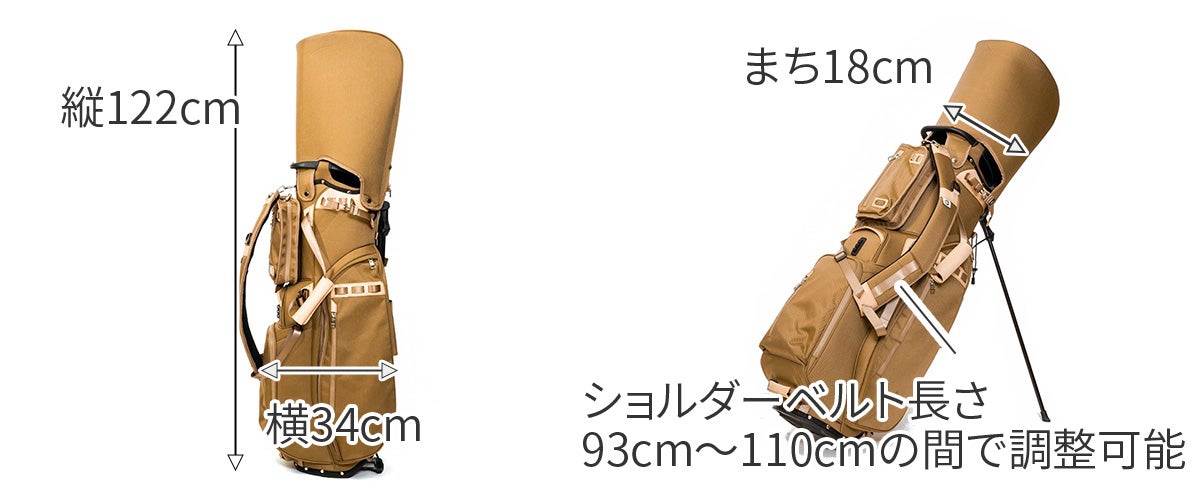 AS2OV アッソブ GOLF EXCLUSIVE BALLISTIC NYLON キャディバッグ 062200
