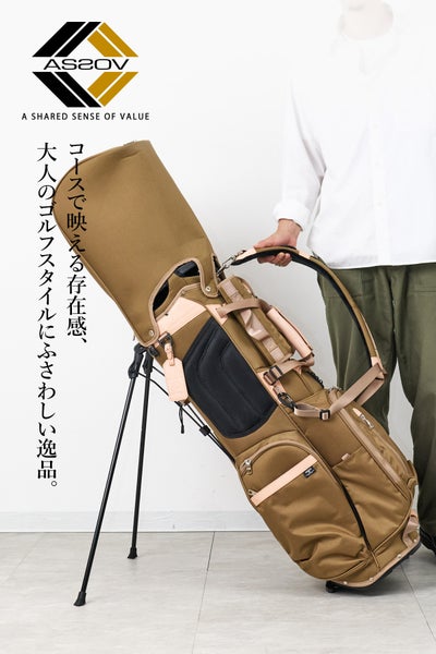 AS2OV アッソブ GOLF EXCLUSIVE BALLISTIC NYLON キャディバッグ 062200