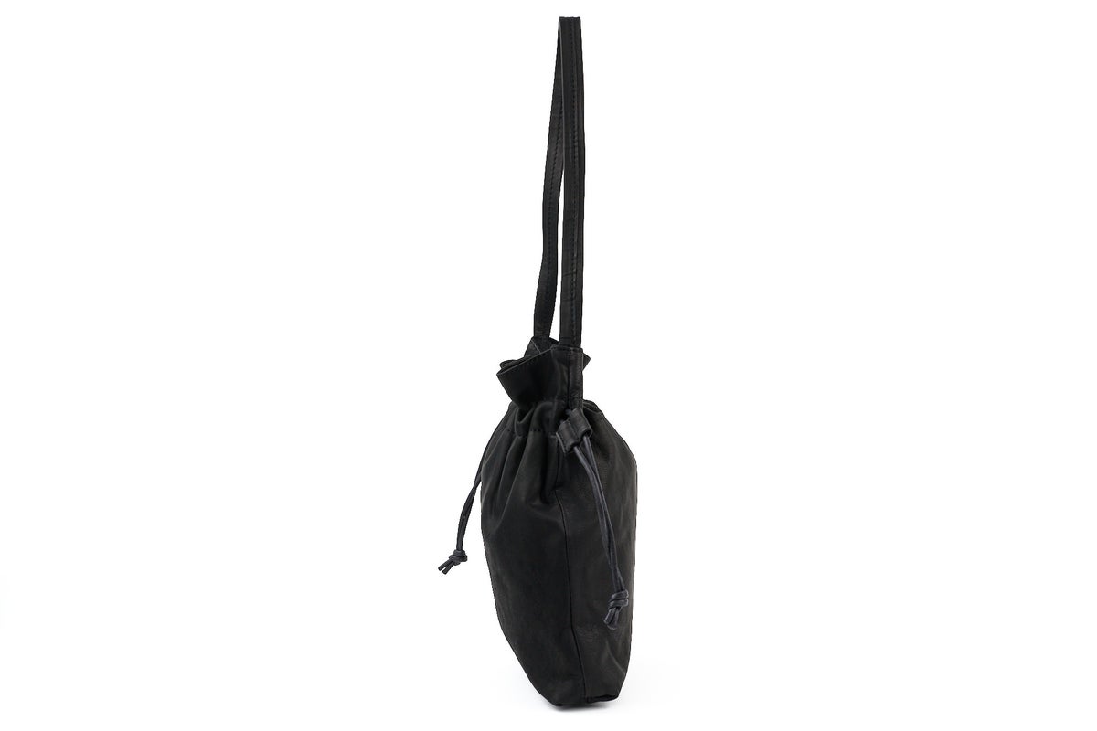 MR.OLIVE E.O.I ミスターオリーブ イーオーアイ IMPERMA-LEATHER インパーマレザー DRAWSTRING BAG ME698