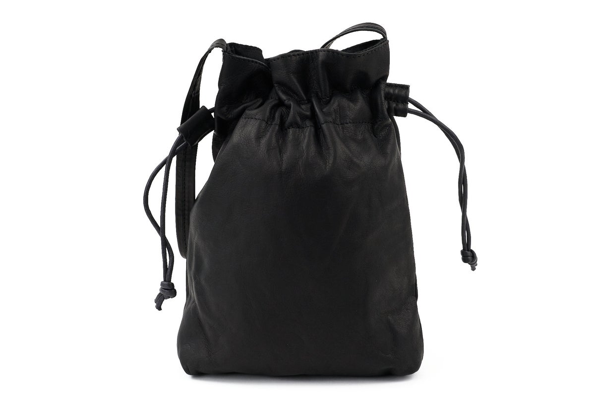 MR.OLIVE E.O.I ミスターオリーブ イーオーアイ IMPERMA-LEATHER インパーマレザー DRAWSTRING BAG ME698
