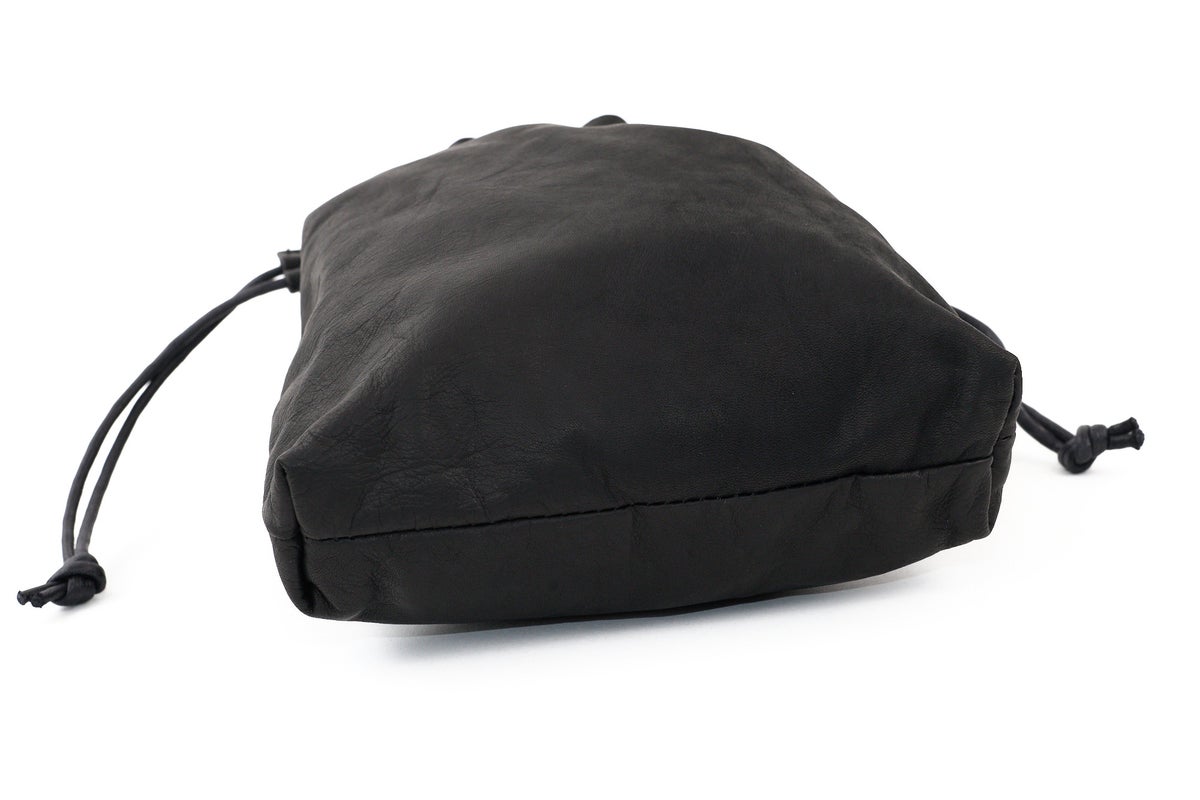 MR.OLIVE E.O.I ミスターオリーブ イーオーアイ IMPERMA-LEATHER インパーマレザー DRAWSTRING BAG ME698