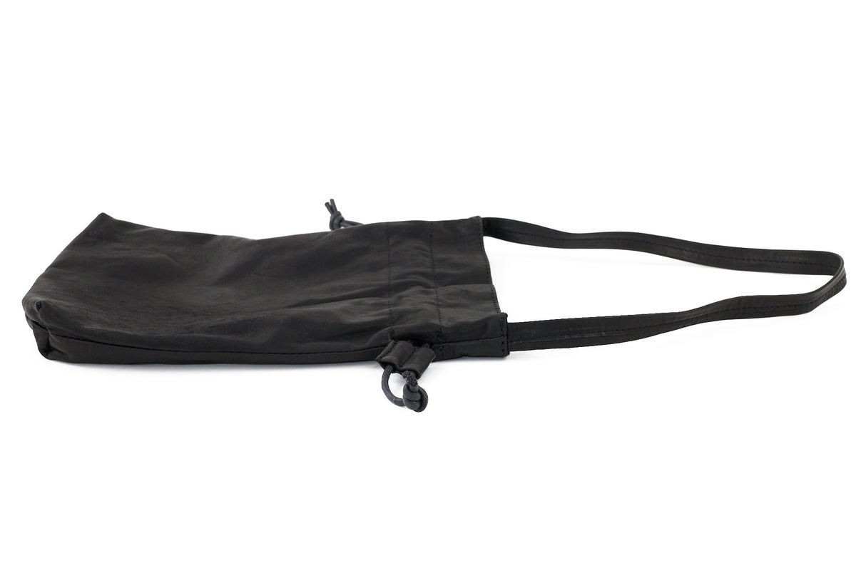 MR.OLIVE E.O.I ミスターオリーブ イーオーアイ IMPERMA-LEATHER インパーマレザー DRAWSTRING BAG ME698