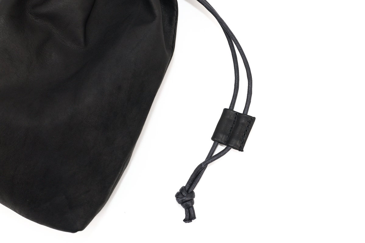 MR.OLIVE E.O.I ミスターオリーブ イーオーアイ IMPERMA-LEATHER インパーマレザー DRAWSTRING BAG ME698