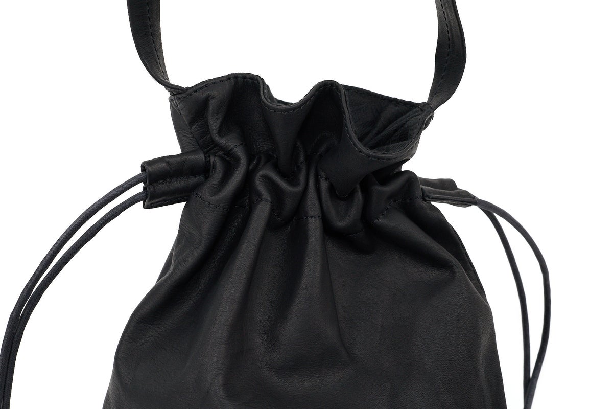 MR.OLIVE E.O.I ミスターオリーブ イーオーアイ IMPERMA-LEATHER インパーマレザー DRAWSTRING BAG ME698