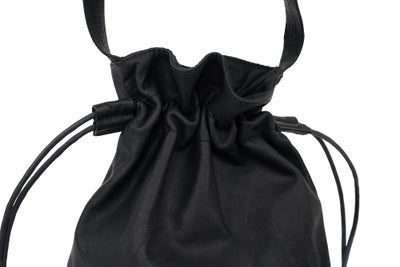 MR.OLIVE E.O.I ミスターオリーブ イーオーアイ IMPERMA-LEATHER インパーマレザー DRAWSTRING BAG ME698