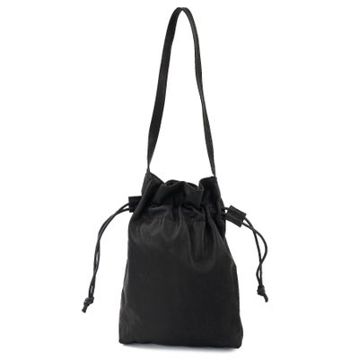 MR.OLIVE E.O.I ミスターオリーブ イーオーアイ IMPERMA-LEATHER インパーマレザー DRAWSTRING BAG ME698