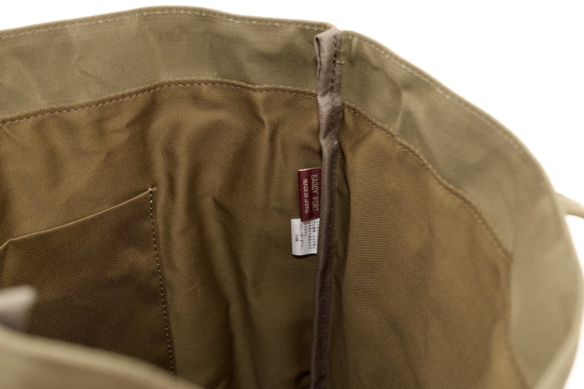 BAGGY PORT バギーポート ロウビキパラフィン 帆布 トートバッグ GRN-1514ST