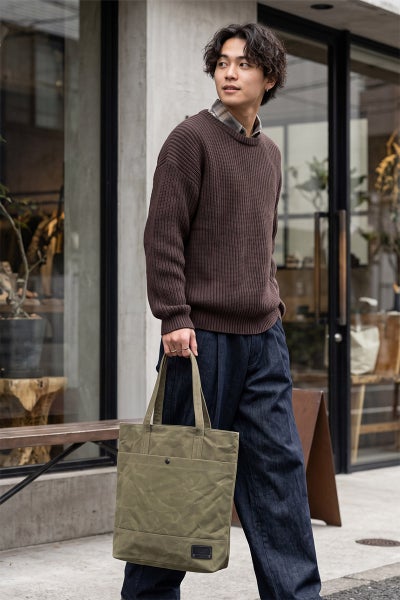BAGGY PORT バギーポート ロウビキパラフィン 帆布 トートバッグ GRN-1514ST