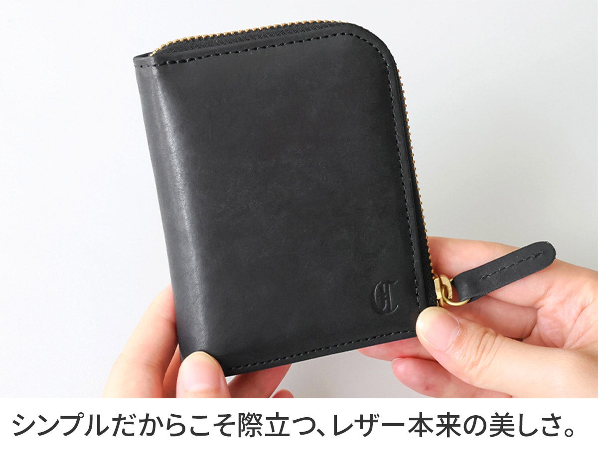 CLEDRAN クレドラン EPON エポン 小銭入れ付き二つ折り財布（L字ファスナー式） CR-CL4004