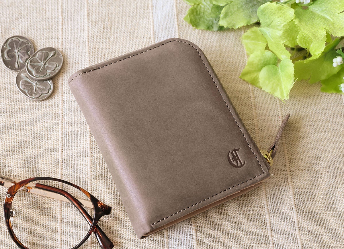 CLEDRAN クレドラン EPON エポン 小銭入れ付き二つ折り財布（L字ファスナー式） CR-CL4004