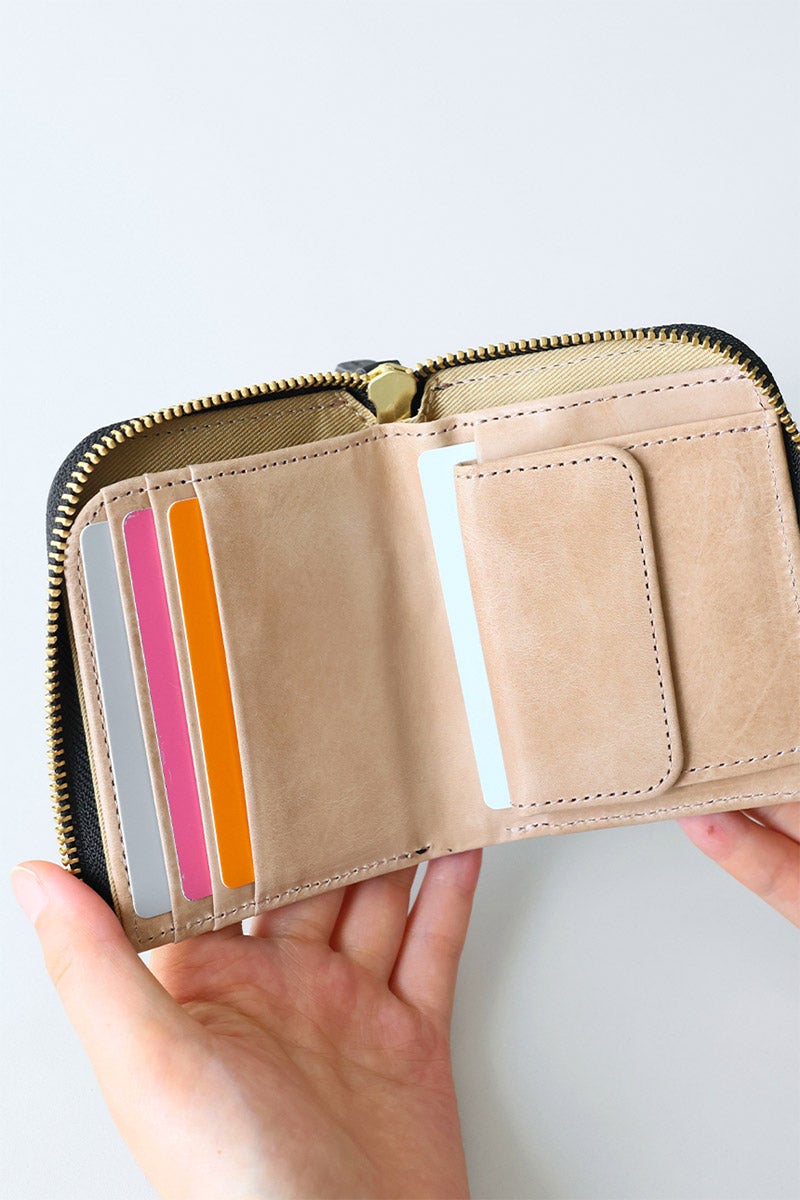 CLEDRAN クレドラン EPON エポン 小銭入れ付き二つ折り財布（L字ファスナー式） CR-CL4004