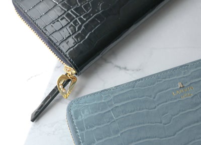 LANVIN en Bleu ランバン オン ブルー マゼンダ 小銭入れ付き長財布（ラウンドファスナー式 ） 481681