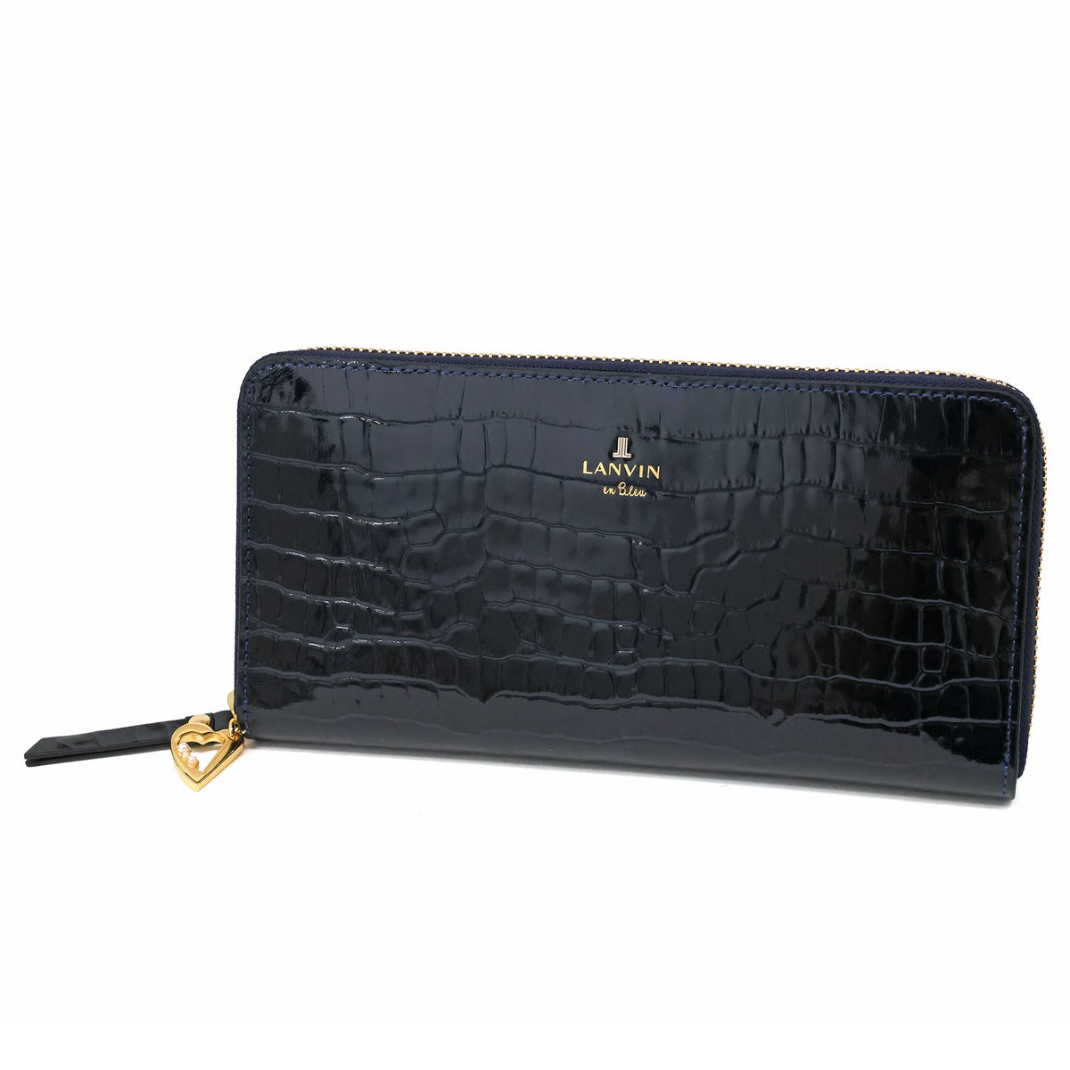 LANVIN en Bleu ランバン オン ブルー マゼンダ 小銭入れ付き長財布（ラウンドファスナー式 ） 481681