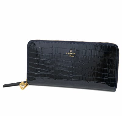 LANVIN en Bleu ランバン オン ブルー マゼンダ 小銭入れ付き長財布（ラウンドファスナー式 ） 481681