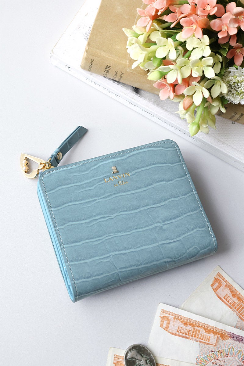 LANVIN en Bleu ランバン オン ブルー マゼンダ 小銭入れ付き二つ折り財布 481686