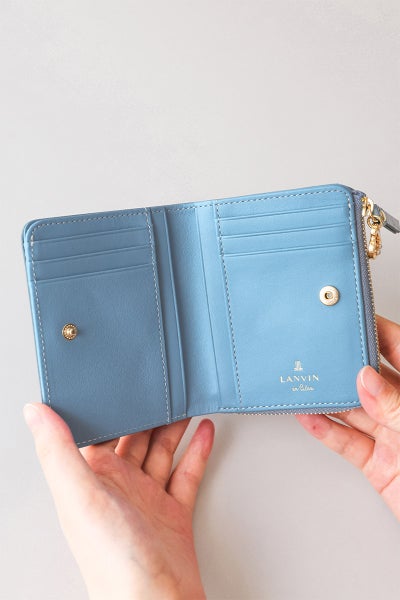 LANVIN en Bleu ランバン オン ブルー マゼンダ 小銭入れ付き二つ折り財布 481686