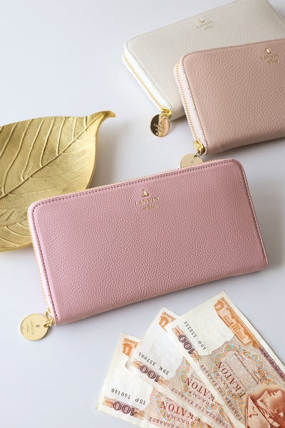 LANVIN en Bleu ランバン オン ブルー メラニー 小銭入れ付き長財布（ラウンドファスナー式 ） 483220