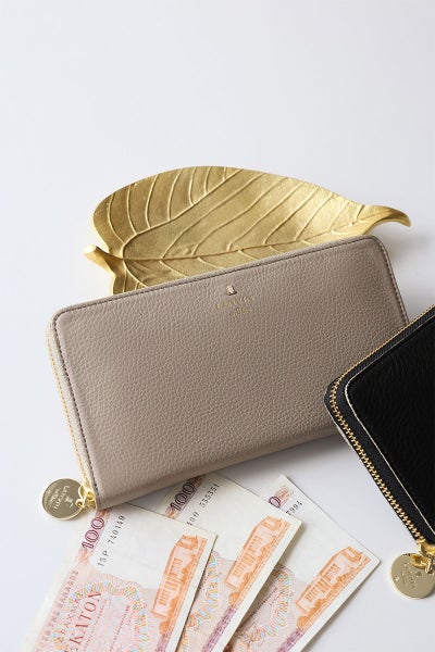 LANVIN en Bleu ランバン オン ブルー メラニー 小銭入れ付き長財布（ラウンドファスナー式 ） 483220