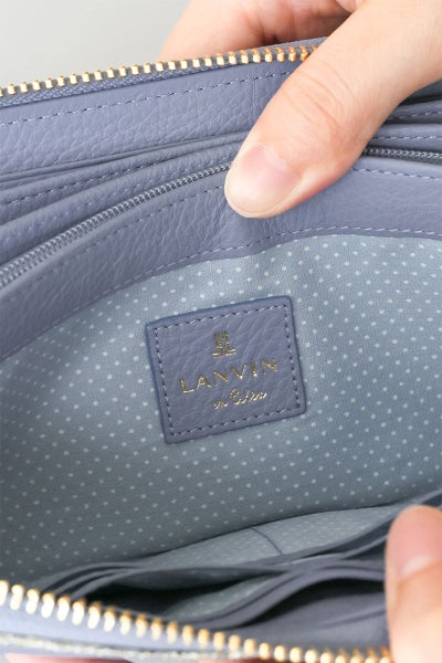 LANVIN en Bleu ランバン オン ブルー メラニー 小銭入れ付き長財布（ラウンドファスナー式 ） 483220