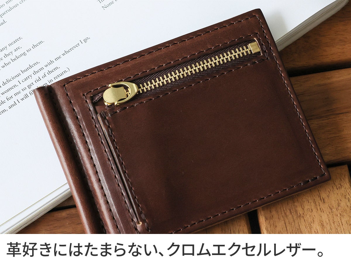 MR.OLIVE E.O.I ミスターオリーブ イーオーアイ HORWEEN CHROMEXCEL LEATHER ホーウィン クロムエクセルレザー MONEY CLIP WALLET ME113H