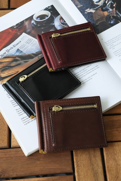 MR.OLIVE E.O.I ミスターオリーブ イーオーアイ HORWEEN CHROMEXCEL LEATHER ホーウィン クロムエクセルレザー MONEY CLIP WALLET ME113H