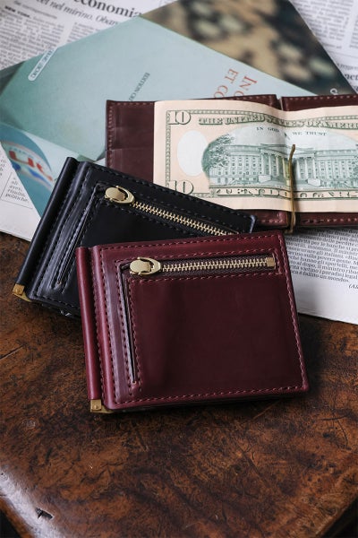 MR.OLIVE E.O.I ミスターオリーブ イーオーアイ HORWEEN CHROMEXCEL LEATHER ホーウィン クロムエクセルレザー MONEY CLIP WALLET ME113H