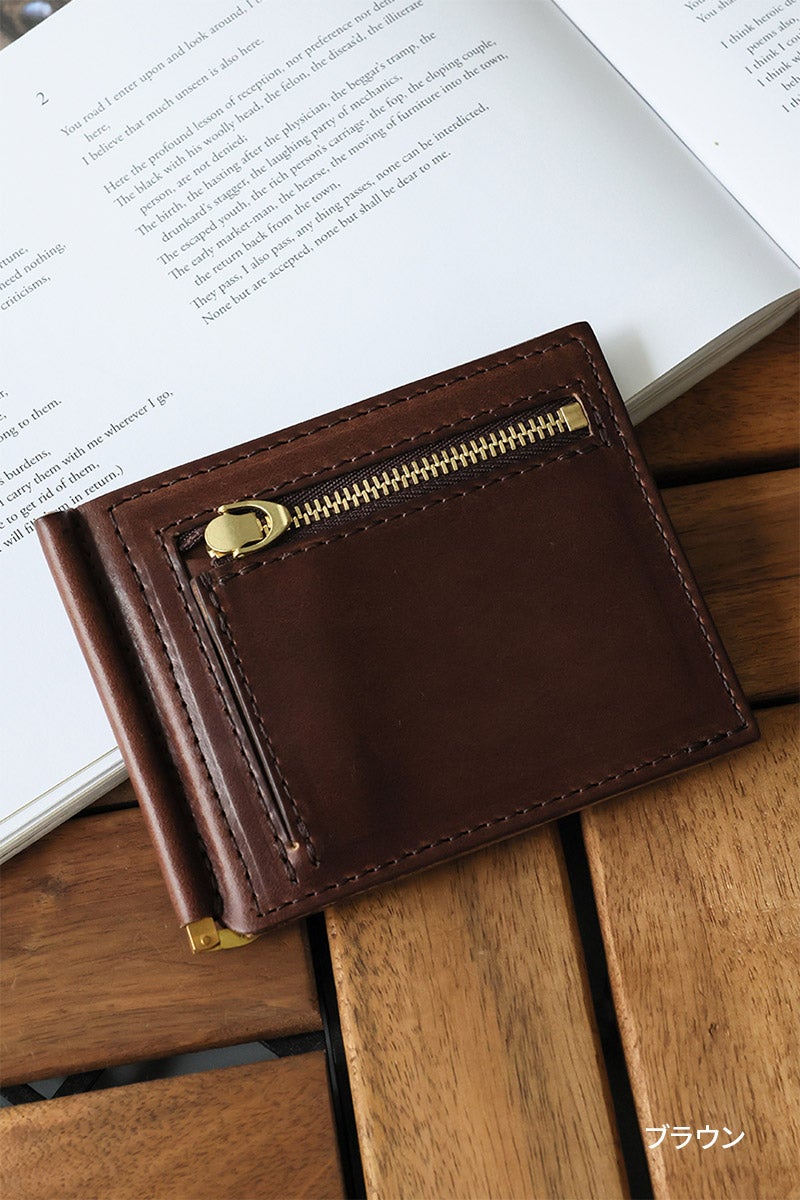 MR.OLIVE E.O.I ミスターオリーブ イーオーアイ HORWEEN CHROMEXCEL LEATHER ホーウィン クロムエクセルレザー MONEY CLIP WALLET ME113H