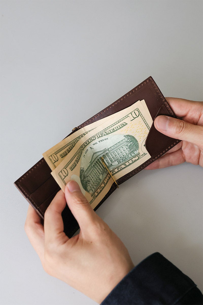 MR.OLIVE E.O.I ミスターオリーブ イーオーアイ HORWEEN CHROMEXCEL LEATHER ホーウィン クロムエクセルレザー MONEY CLIP WALLET ME113H
